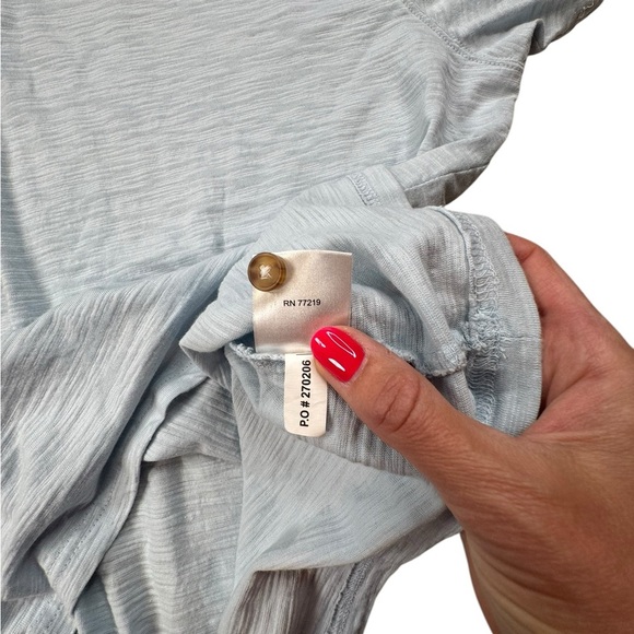 Joseph Abboud Shirt Mens XXL Cotton Henley Round Neck Button Blue Woven B212 - Picture 3 of 9